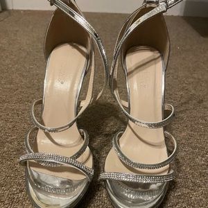 Silver heels